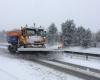 Nieve en el norte del Franco Condado: coches en zanjas y camiones arrasados