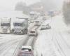 Los primeros copos de nieve ya perturban el tráfico en la Suiza francófona