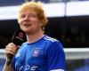 Ed Sheeran jugó como cazatalentos este verano para ayudar a Ipswich Town