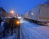 Debido a la nieve, cerca de 2.500 camiones bloquearon la A36, los camioneros destacaron