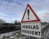 Hielo en las carreteras de Loira Atlántico