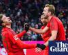 Fútbol europeo: Kane marca un hat-trick para el líder Bayern mientras el PSG navega | fútbol de clubes europeos