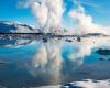 Espectaculares imágenes de la famosa Laguna Azul de Islandia invadida por lava volcánica