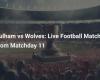 Fulham vs Wolves: partido de fútbol en directo de la jornada 11