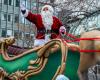 El desfile de Papá Noel deleita a los más pequeños en el centro de Montreal