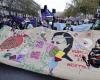 En París, miles de manifestantes contra la violencia contra las mujeres