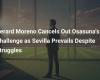 Gerard Moreno cancela el desafío de Osasuna mientras el Sevilla prevalece a pesar de las luchas