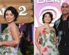 Auliʻi Cravalho y Dwayne Johnson combinan pétalos y palmas con un vestido floral 3D de Oscar de la Renta y una chaqueta Amiri en el estreno de ‘Moana 2’