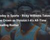 Hoy en Deportes – Ricky Williams se lleva la corona como el mejor corredor de todos los tiempos de la División IA