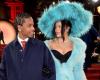 En los Fashion Awards, Rihanna vestida de piel en el brazo de A$AP Rocky