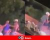 Imágenes de un oficial de policía arrojando a un hombre por un puente durante el arresto generan controversia (VIDEO)