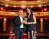 en el plató de “Bravos d’or”, la nueva ceremonia de France 2 presentada por Nagui y Leïla Kaddour-Boudadi