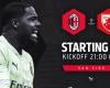 Oficial: once iniciales del AC Milan vs. Estrella Roja