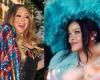 Mariah Carey firma un autógrafo en el pecho de Rihanna durante el concierto de Navidad