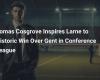 Tomas Cosgrove inspira a Larne a una victoria histórica sobre Gent en la Conference League