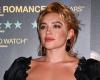 Florence Pugh, aparición divina en Londres ante la ausencia de su compañero Andrew Garfield