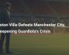 Aston Villa vence al Manchester City y profundiza la crisis de Guardiola