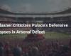 Glasner critica las deficiencias defensivas del Palace en la derrota ante el Arsenal