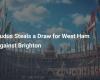 Kudus logra el empate del West Ham ante el Brighton