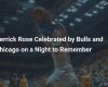 Derrick Rose celebrado por los Bulls y Chicago en una noche inolvidable