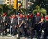 El Frente Atleti, ya presente en Málaga y escoltado por la policía