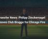 Philipp Zinckernagel deja el Club Brujas por el Chicago Fire