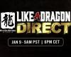 RGG anuncia Like a Dragon Direct para el 9 de enero