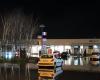 En Talange, el agua invade los aparcamientos de la zona comercial