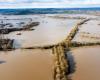 Las fuertes lluvias provocaron inundaciones en el oeste de Francia, donde varios ríos se desbordaron