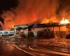 Incendio en la calle Fraser en Rivière-du-Loup