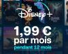 Disney+ cuesta solo 1,99 €/mes durante las rebajas