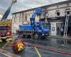 Un incendio llena del notorio club social, un club nocturno de Albi